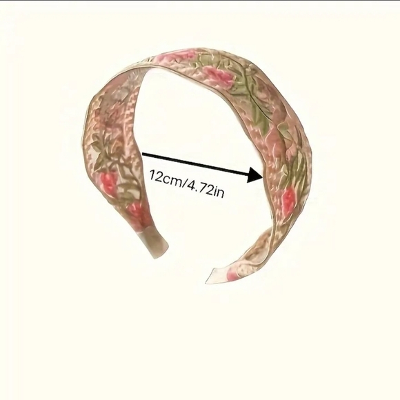 Floral Embroidered Kids Headbands - 3 Pack - Picture 5 of 5